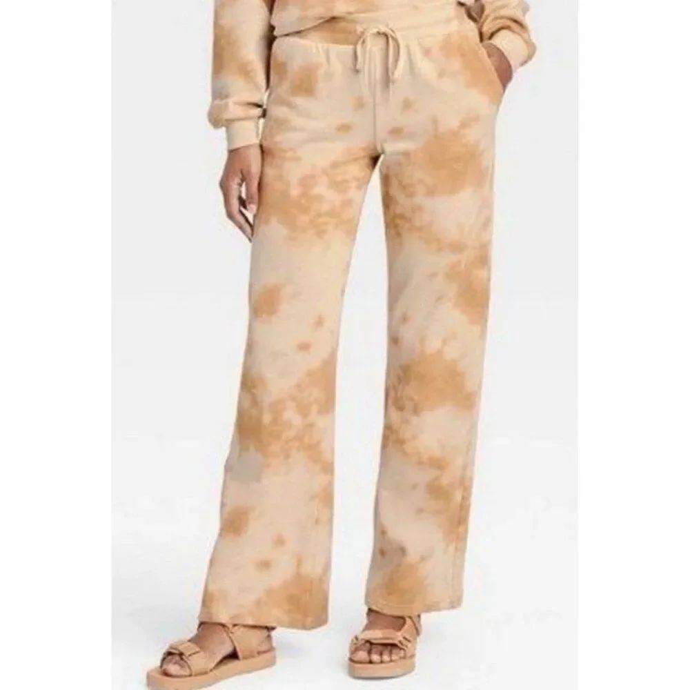 iml Isaac Morris Tan beige tie dye Tan Beige sweat pants Small